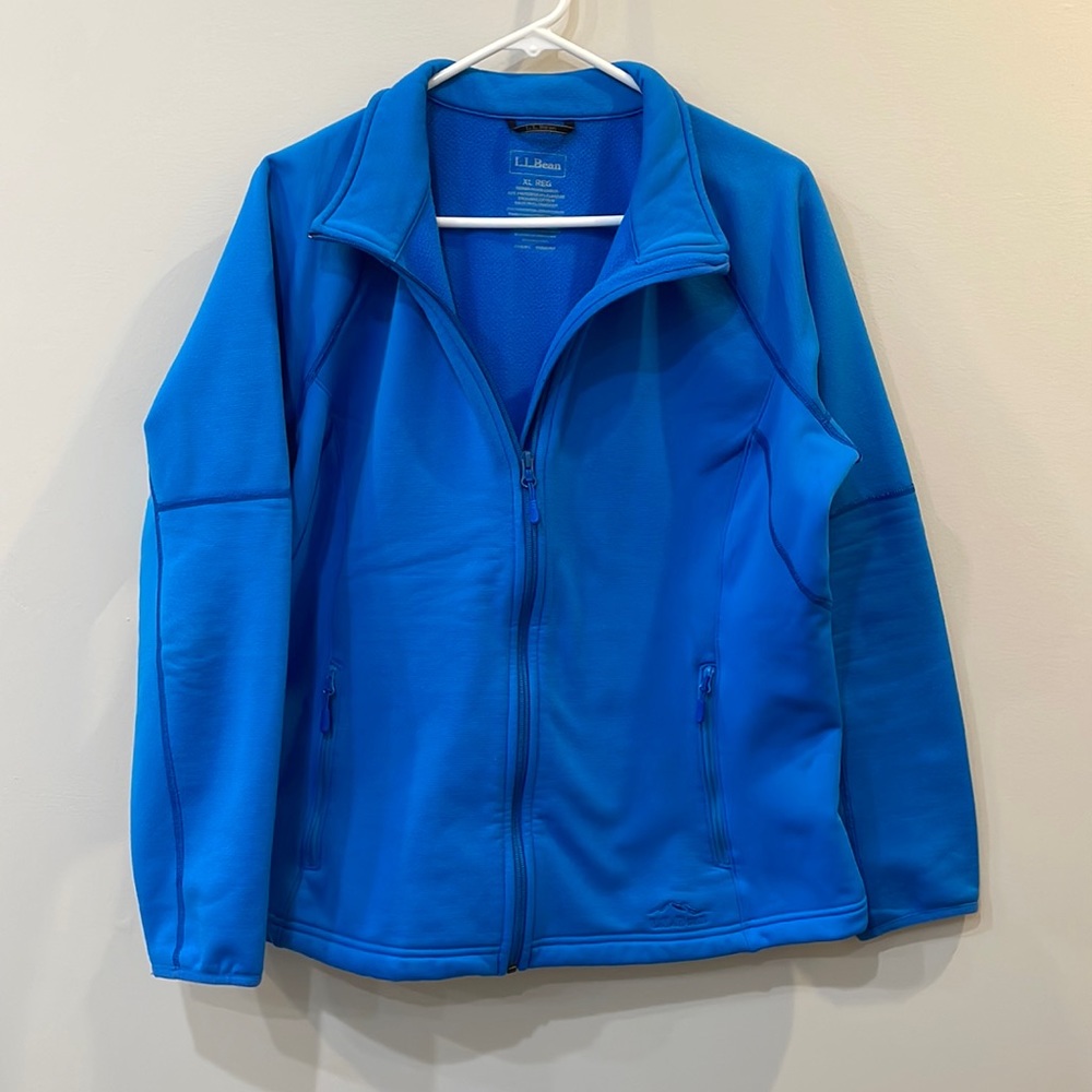 LL Bean blue fleece jacket